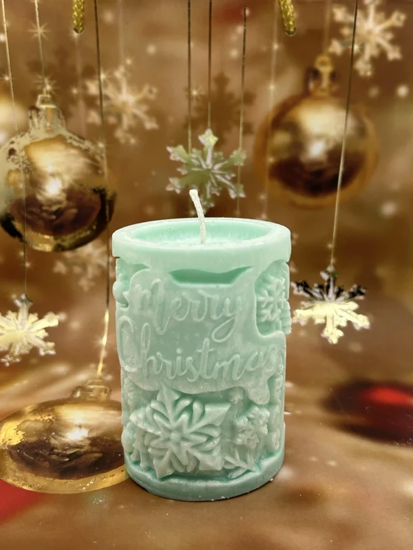 Palmová sviečka Merry Christmas - Image 2
