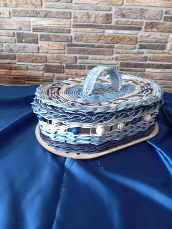 Úložný pletený box - Image 2